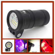 Leistungsstarke Cree XM-L L2 LED Tauch-Taschenlampe 5000 Lumen